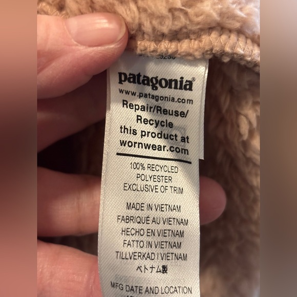 NWT Patagonia Women's Los Gatos 1/4 Zip fleece pullover in Shroom Taupe Medium - Picture 8 of 14